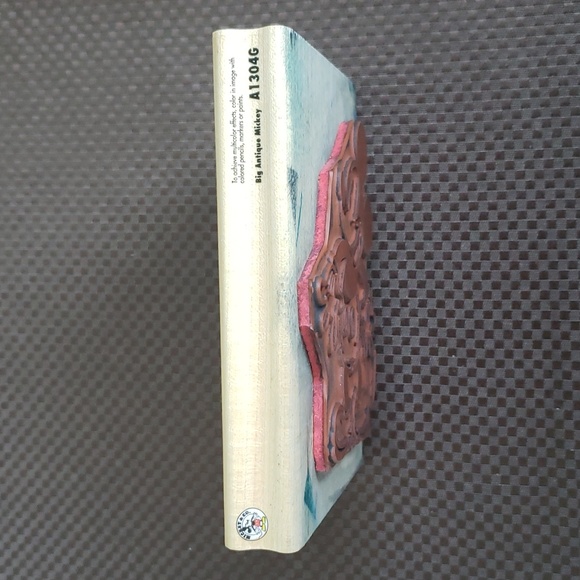 Large Mickey Mouse Rubber Stamp, "Big Antique Mickey", Standing Pose, Disney - Picture 6 of 11